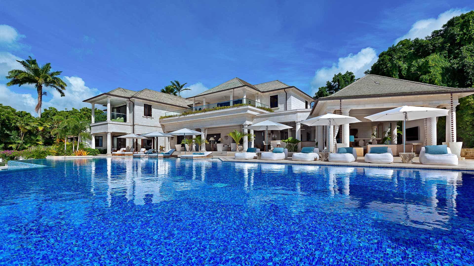 Palatial Seafront Villa in Barbados with Private Spa