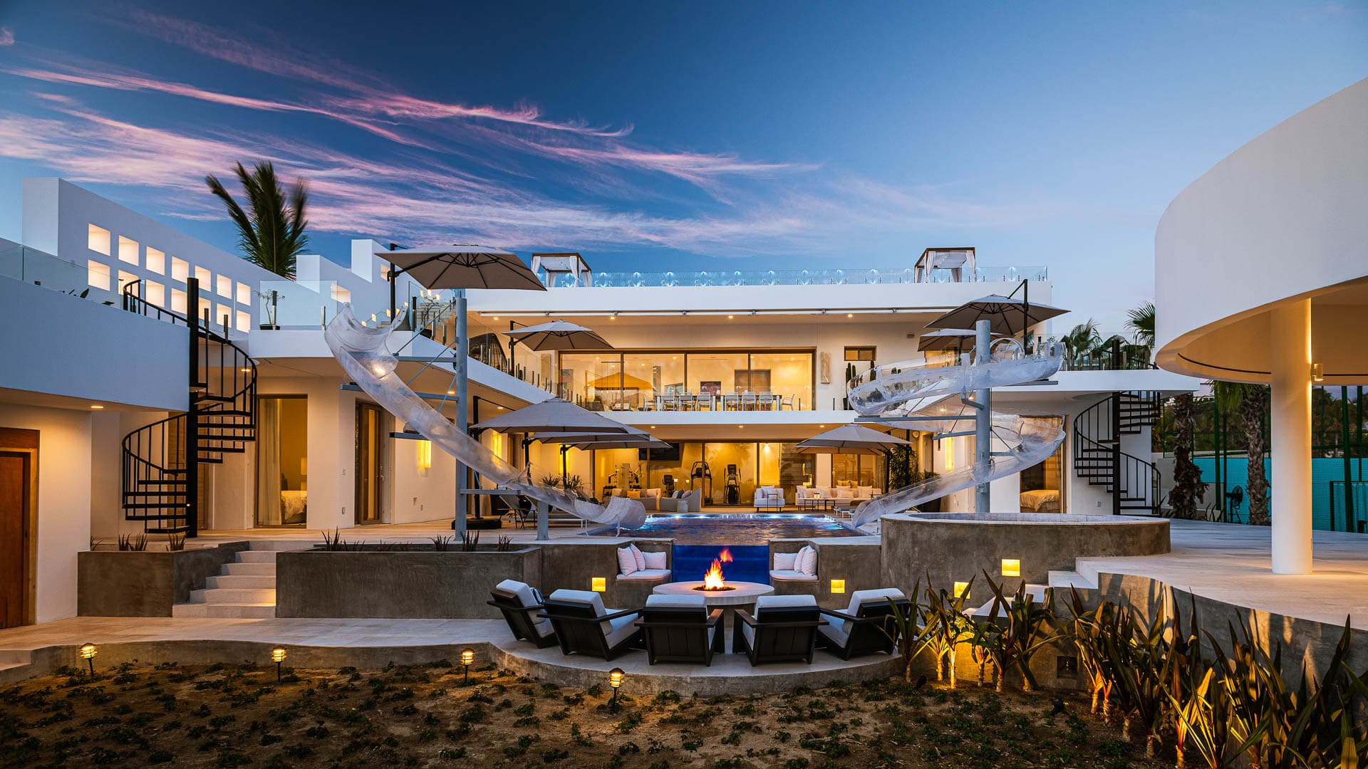Trendy Cabo Villa with Sea Views and Two Waterslides